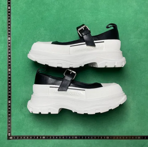 Alexander McQueen Tread Slick - White Mary Jane