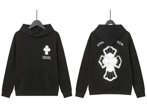 Chrome Hearts Hoodie - Black Cross Back