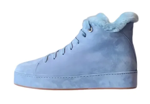 Loro Piana Shoes - Sky Blue Shearling High