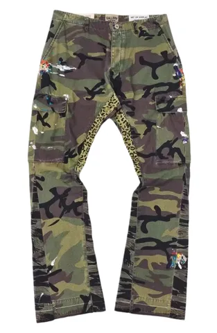 Gallery Dept Pants - Green Camo Flare