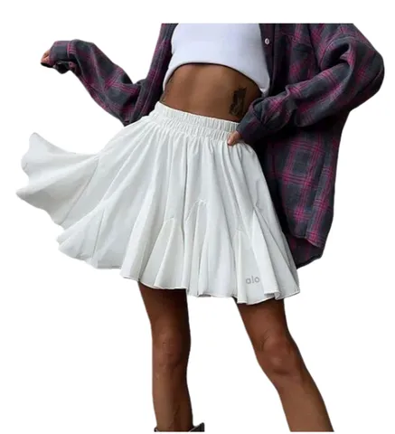 Alo Skirt - White Ruffle