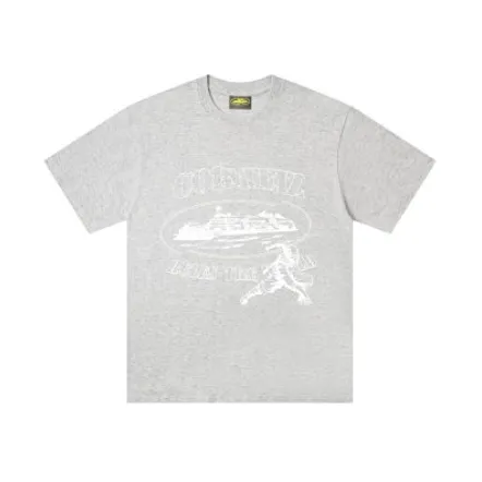 Corteiz Tee - Grey Tonal Print