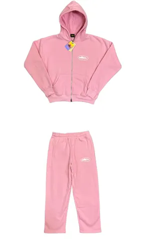 Corteiz Set - Pink Hoodie Set