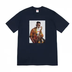 Supreme Tee - Navy Photo Print II