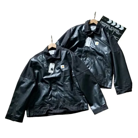 Carhartt Jacket - Black Leather Jacket