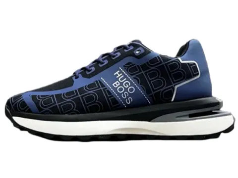 Boss Shoes - Navy Monogram Runner