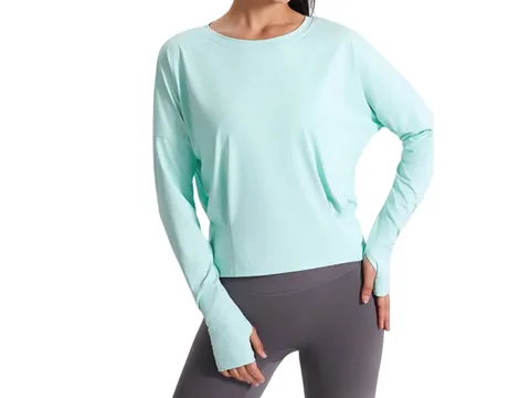 Alo Hoodie - Aqua Long Sleeve