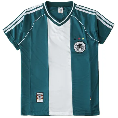 1998 season Germany away retro Fan version - Teal Centre Stripe