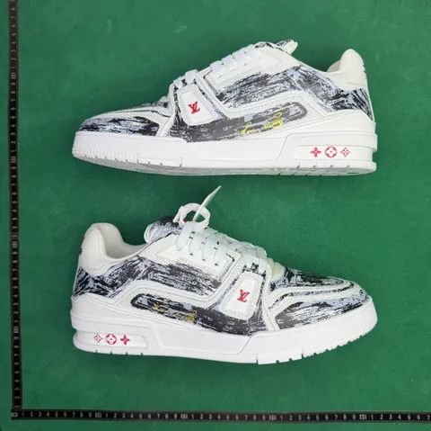Louis Vuitton Trainer - White Denim Trainer, Low