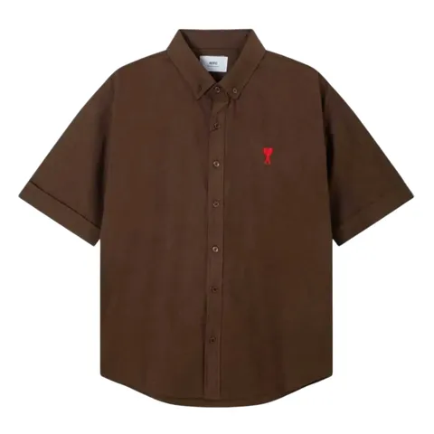 Ami Shirt - Brown Short-Sleeve
