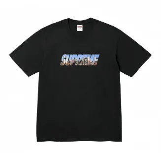 Supreme Tee - Black Chrome Logo