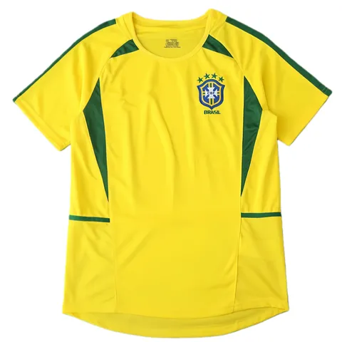 2002 season Brazil home retro Fan version