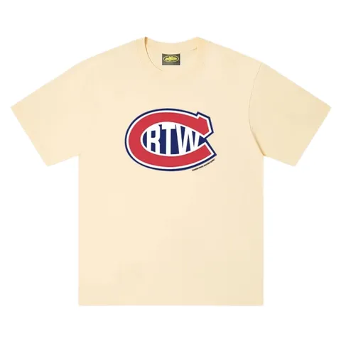Corteiz Tee - Cream RTW Logo