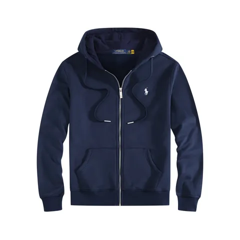Ralph Lauren Hoodie - Navy Zip Hoodie
