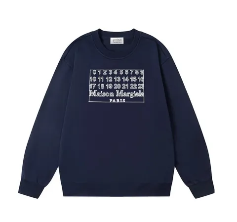 Maison Margiela Hoodie - Navy Numbers