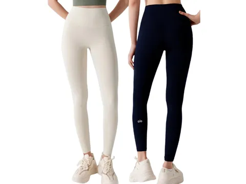 Alo Pants - Cream & Navy Leggings