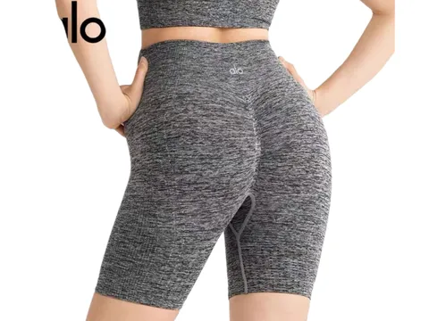 Alo Short - Grey Marl Scrunch