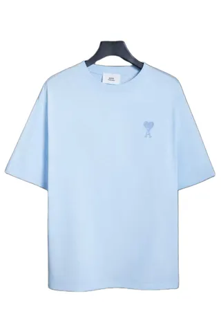 Ami Tee - Sky Blue Heart Logo