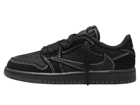 Jordan 1 Low Top - Travis Scott Black