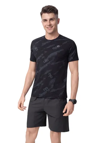 Alo Tee - Black Camo