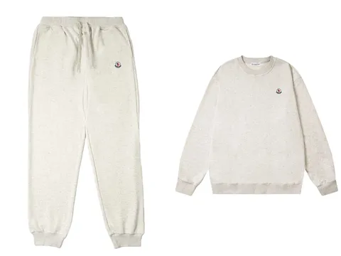 Moncler Set - White Crew Set