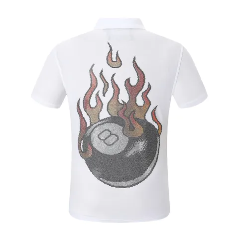PP Tee - White Flame 8-Ball