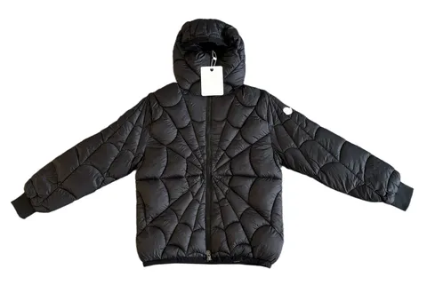 Moncler Quilted Jacket - Black Web Quilted