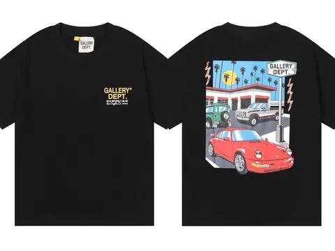 Gallery Dept Tee - Black Car Print