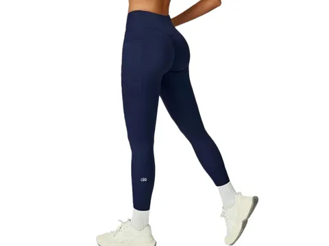 Alo Pants - Navy Leggings, Second-Skin