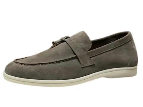 Loro Piana Shoes - Taupe Suede Loafer, COMFO Batch