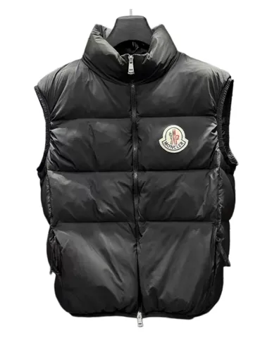 Moncler Vest - Black Glossy, Slim