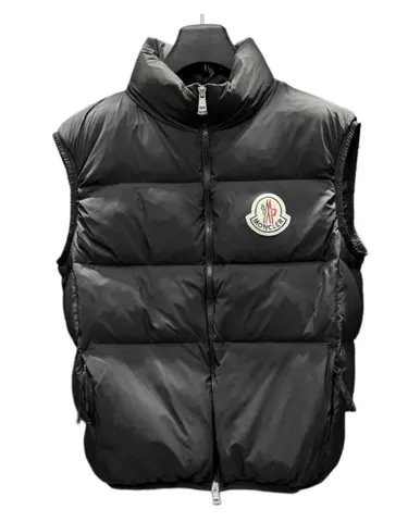 Moncler Vest - Black Glossy, Slim