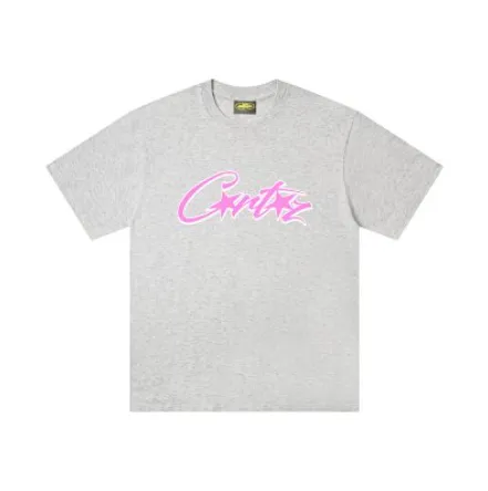Corteiz Tee - Grey Pink Script