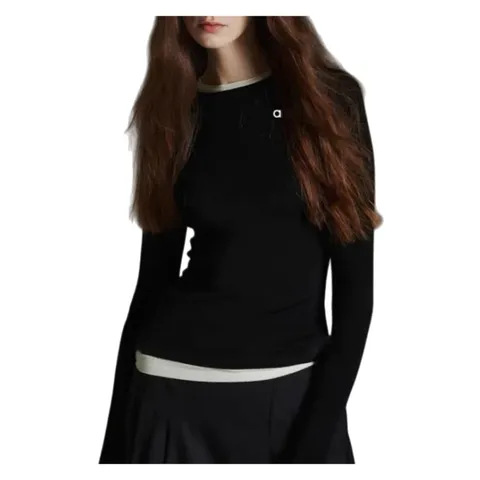 Alo Long Tee - Black Layered