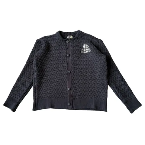 Derschutze Sweater - Navy Floral Cardigan