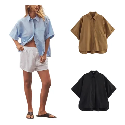 Zara Shirt - Short-Sleeve Multi-Colour