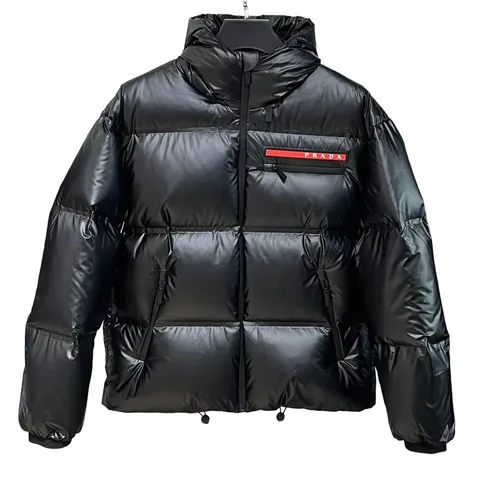 Prada Quilted Jacket - Black Glossy