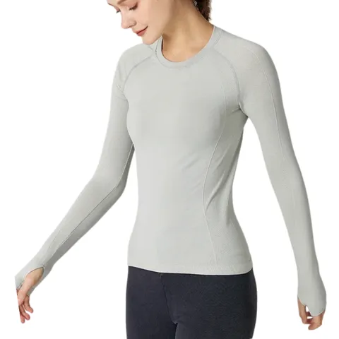 Alo Long Tee - Pale Grey Raglan