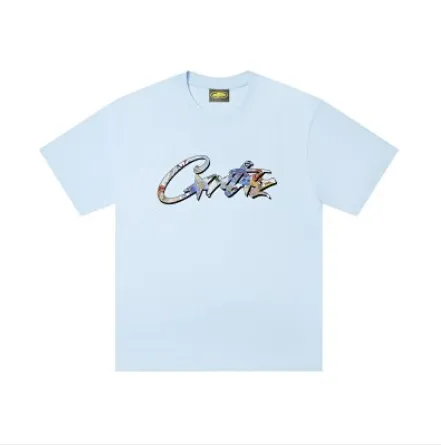 Corteiz Tee - Sky Blue Script