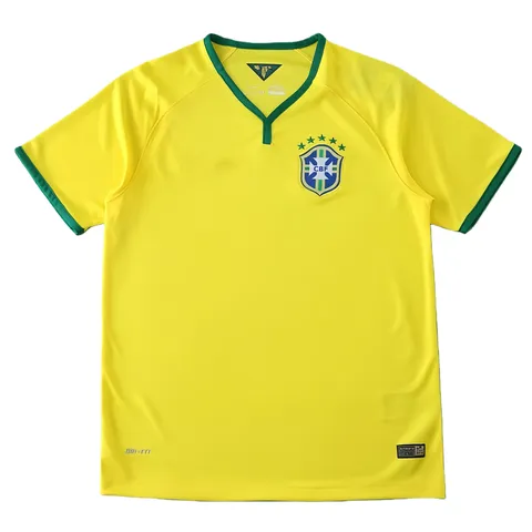 2014 season Brazil home retro Fan version