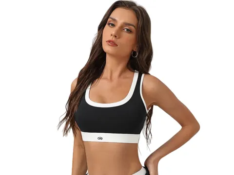 Alo Vest - Black & White Bra