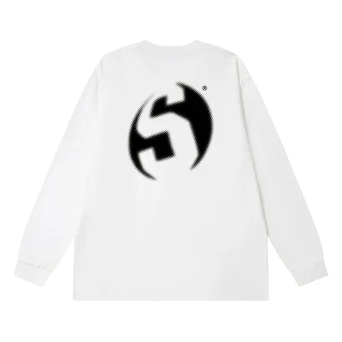 Stussy Long Tee - White S Logo