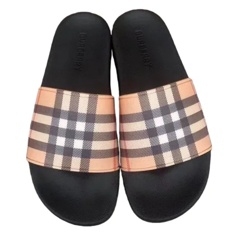 Burberry Slides - Check Slides