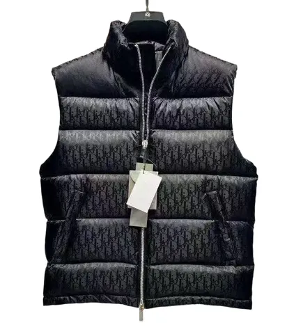 Dior Vest - Black Puffer Vest