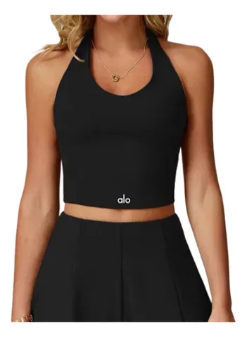 Alo Set - Black Halter Set