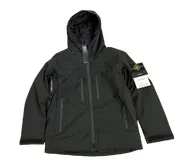Stone Island Quilted Jacket - Black Hooded Shell