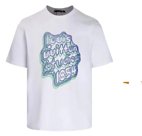 Lv Tee - White Graffiti Logo