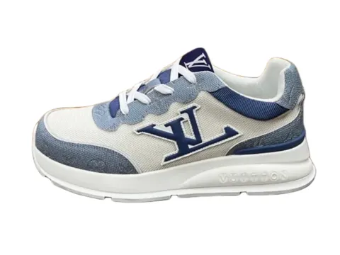 LV Shoes - White & Navy