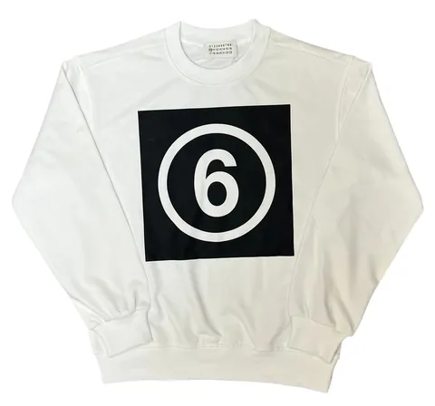 Maison Margiela Hoodie - White 6 Logo
