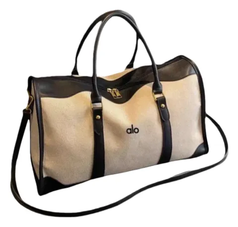Alo Bag - Cream & Black Duffel